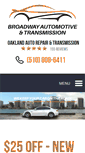 Mobile Screenshot of broadwayautotran.com