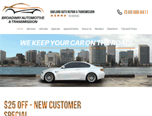 Tablet Screenshot of broadwayautotran.com